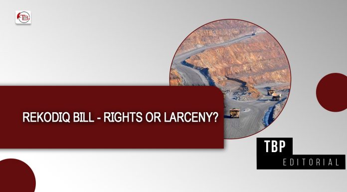 Rekodiq Bill – Rights or Larceny? – TBP Editorial