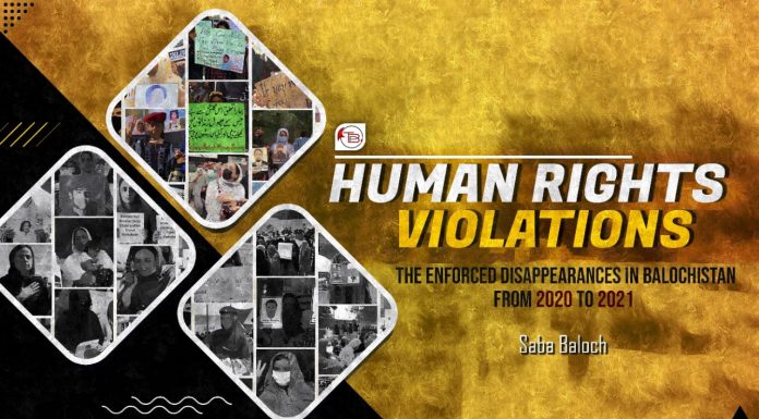 Human Rights Violations: the enforced disappearances in Balochistan from 2020 to 2021 – Saba Baloch