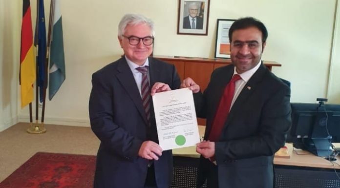 Germany appoints an Honorary Consul General in Balochistan
