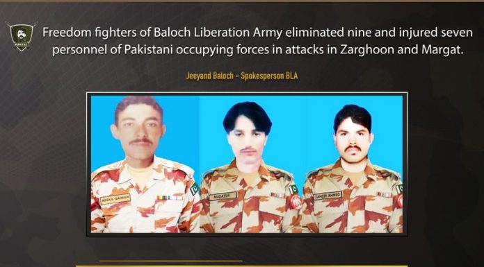 Bolan Operation: BLA claims of killing 12 Pakistani troops