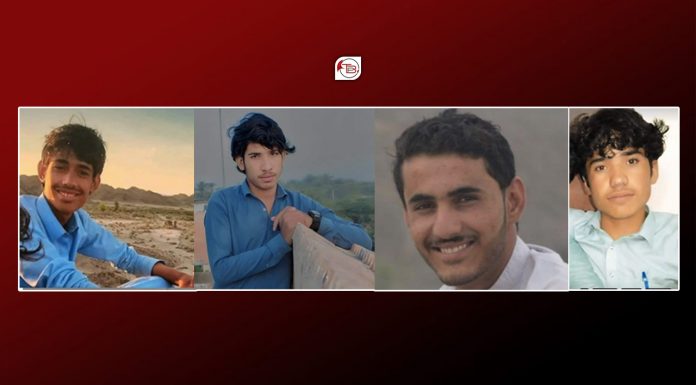 Kech: 4 teenagers forcibly disappeared by Pakistani forces