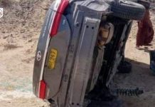 Kech: Road accident leaves 2 men dead, women and children injured