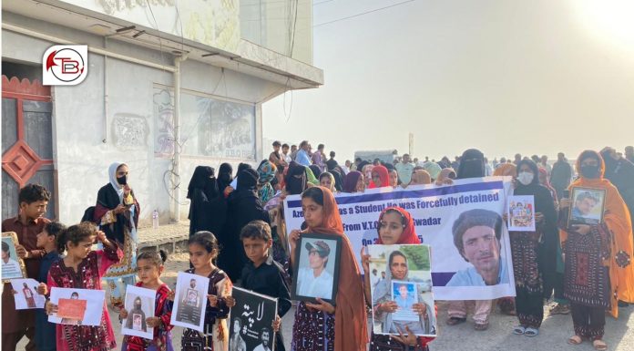 Gwadar: Protests mark 9 years of enforced disappearance of Azeem Dost