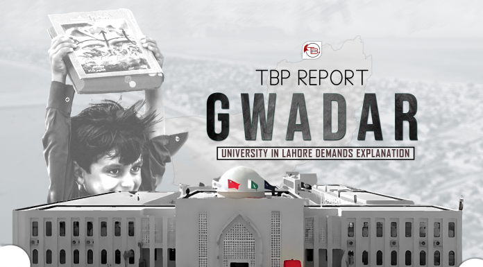 Gwadar University in Lahore Demands Explanation — TBP Report