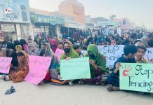 Baloch Yakjehti Committee (BYC) Protests Against Fencing in Gwadar