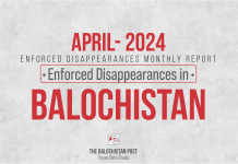 Enforced Disappearances in Balochistan in April 2024 – TBP Report