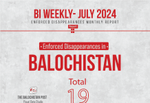 Enforced Disappearances in Balochistan in First Two Weeks of July 2024 – TBP Report