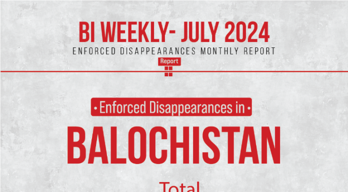 Enforced Disappearances in Balochistan in First Two Weeks of July 2024 – TBP Report