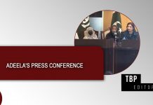 Adeela’s Press Conference: TBP Editorial