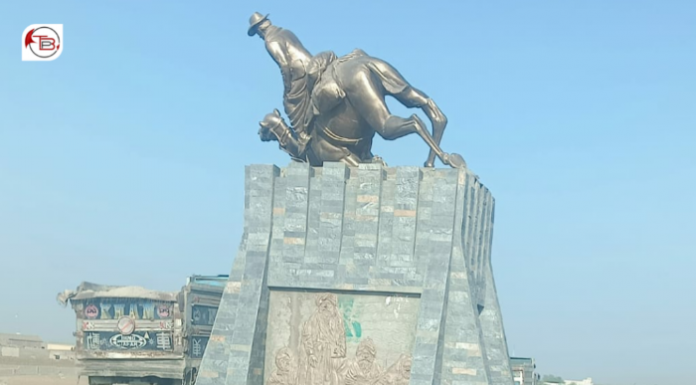 Nawab Akbar Khan Bugti’s Statue Vandalized Again in Panjgur