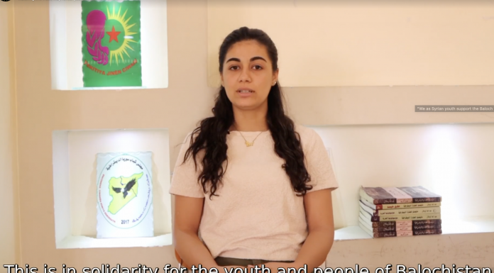 North-East Syria’s Youth Stand in Solidarity with Balochistan on “Baloch Genocide Day”