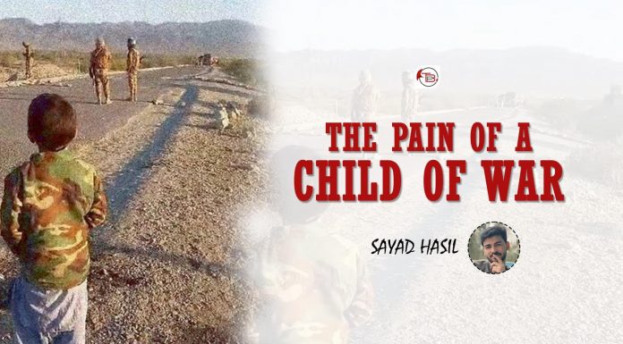 The Pain of a Child of War — Sayad Hasil