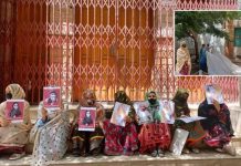 Families of Baloch Political Prisoners Set Up Protest Camp in Quetta