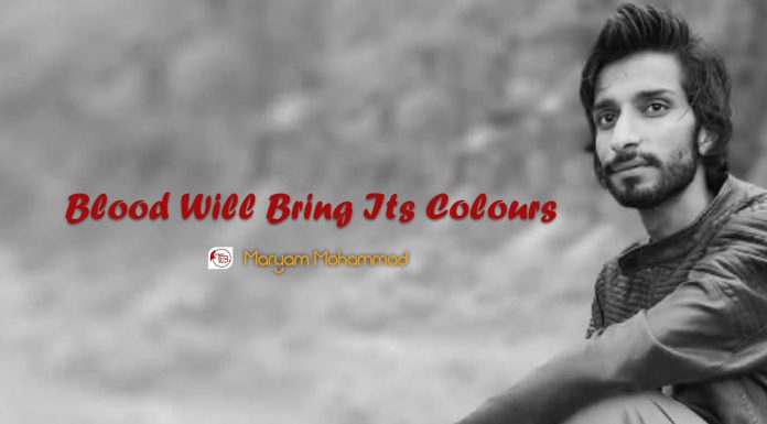 Blood Will Bring Its Colours — Maryam Mohammad