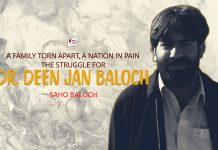 A Family Torn Apart, A Nation in Pain: The Struggle for Dr. Deen Jan Baloch — Saho Baloch