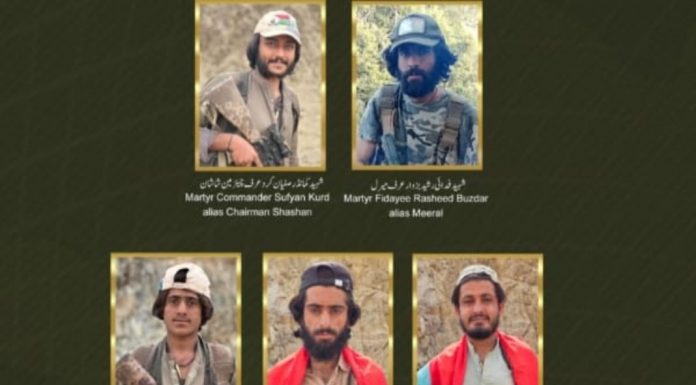BLA Claims Seven Pakistani Soldiers Killed in Noshki Clashes, Confirms Death of Five Fighters