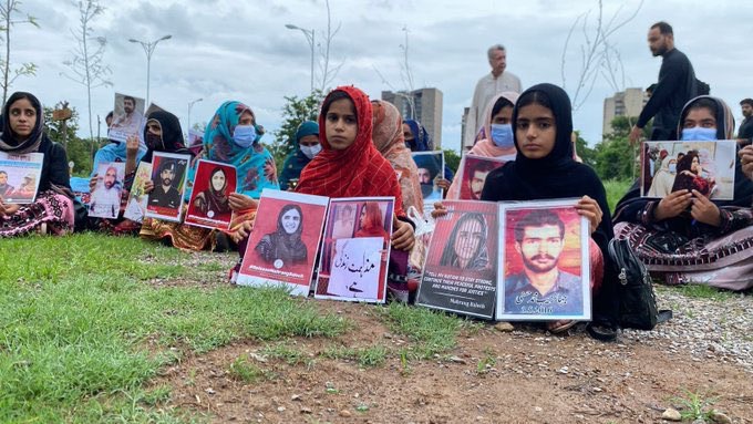 Families of Baloch Missing Persons Continue Sit-in Outside Islamabad Press Club for Second Day
