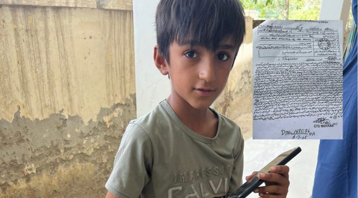 Turbat: CTD Files Terrorism Case Against 8-Year-Old, Sparks Outrage