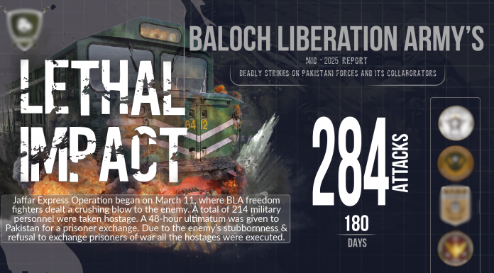 BLA Carries Out 284 Attacks in Six Months, Claims to Have Killed 668 Pakistani Soldiers