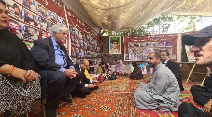 HRCP Delegation Visits Camp of Families of the Forcibly Disappeared in Quetta