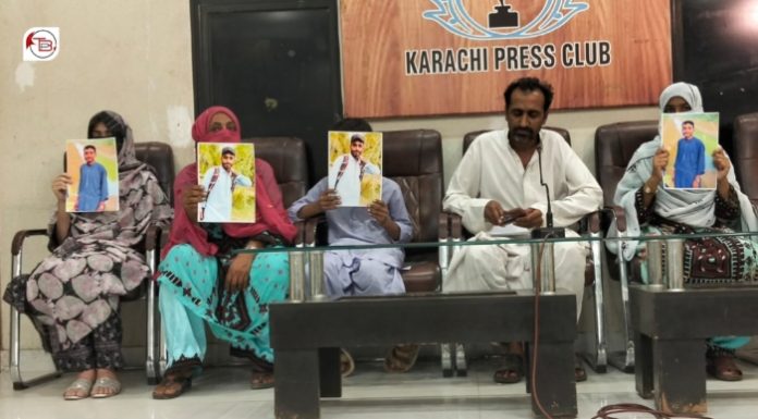 Family of Zahid Baloch Holds Press Conference in Karachi, Demands His Safe Recovery