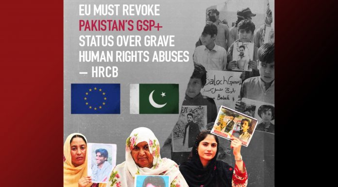 HRCB Urges EU to Revoke Pakistan’s GSP+ Status Over Rights Concerns