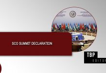 SCO Summit Declaration – TBP Editorial
