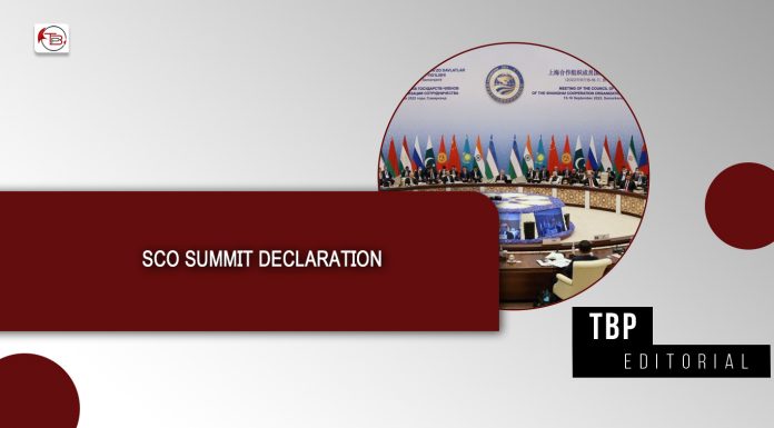 SCO Summit Declaration – TBP Editorial