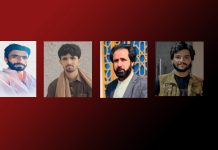 Four More Individuals ‘Forcibly Disappeared’ from Different Areas of Balochistan