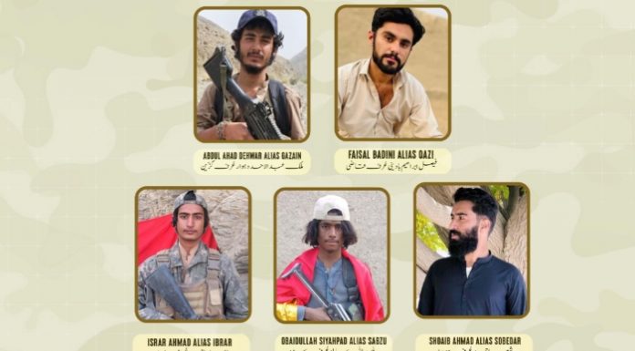 Five BLF Fighters Killed in Reported Drone Strike in Kalat