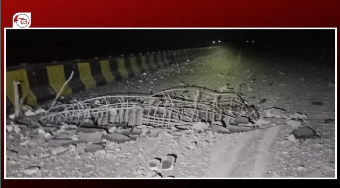 Machinery Torched in Dasht, Bridge Damaged in Panjgur Blast