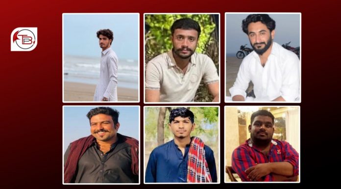Six Baloch Men Reportedly Detained and Missing in Balochistan and Karachi