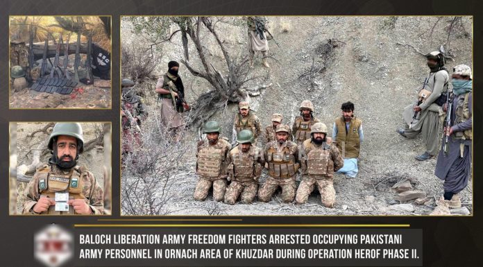 BLA Says Seven Pakistani Soldiers Face Execution if Prisoner Exchange Not Initiated Within Seven Days