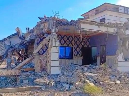 House Demolished in Gwadar’s Panwan Area, Family Alleges Security Forces’ Involvement