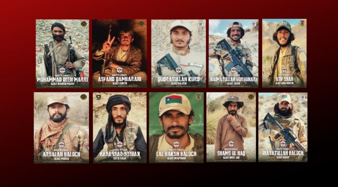 BLA Releases Details of 13 More Fighters Killed During “Operation Herof Phase II”