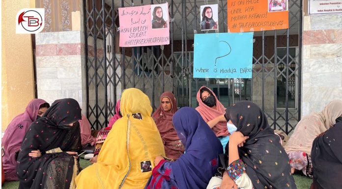 Sit-In for Khadija Baloch’s Release Enters Sixth Day Outside Bolan Medical Complex in Quetta