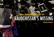The Unspoken Grief of Balochistan’s Missing — Zohaib Baloch