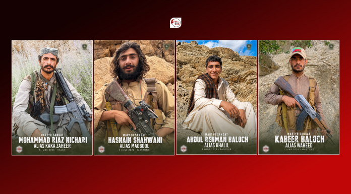 BLA Releases Details of Four Fighters Killed in Mastung, Kalat and Panjgur Clashes