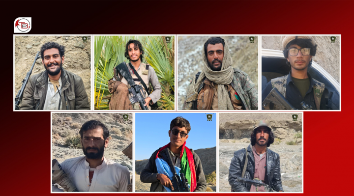 BLA Releases Profiles of Seven Fighters Killed in Panjgur Drone Strike
