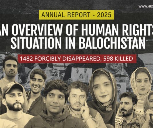 HRCB Report Says Human Rights Violations Increased Sharply in Balochistan During 2025