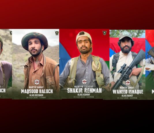 BLA Releases Details of Nine Fighters Killed in July Clashes