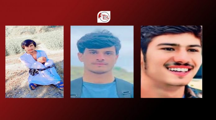 Surab, Hub: Three People Allegedly Forcibly Disappeared