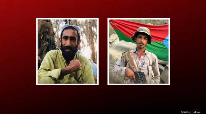 BLA Releases Details of Two Fighters Killed in Dasht Clash