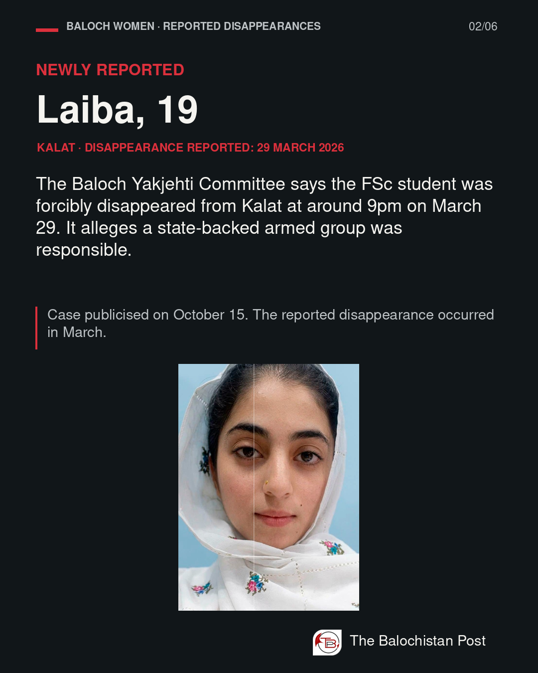 Enforced Disappearances of Baloch Women - Slide 2