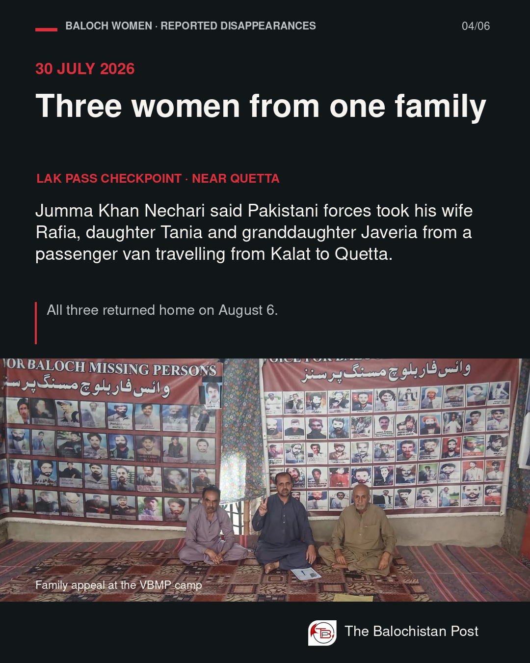 Enforced Disappearances of Baloch Women - Slide 4